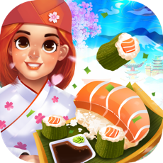 Activities of Sushi Cooking Chef