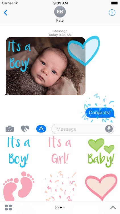 Baby sticker - babies text stickers for iMessage