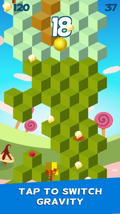 Cube Skip Ball Games - Reach up high in the sky play this endless blocks stacking free