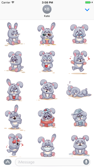 Sticker Me: Funny Bunny(圖2)-速報App