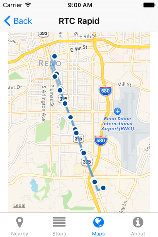 Reno RTC Ride Now - Real-time Transit Arrivals screenshot 4