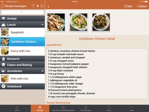 Recepino 2 - The Easy Recipe Cookbook Manager screenshot 2
