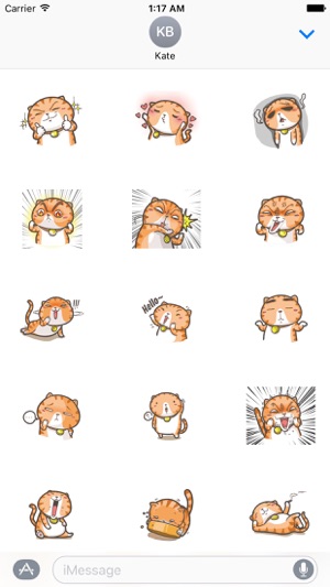 Lazy Fat Cat Stickers Pack(圖2)-速報App