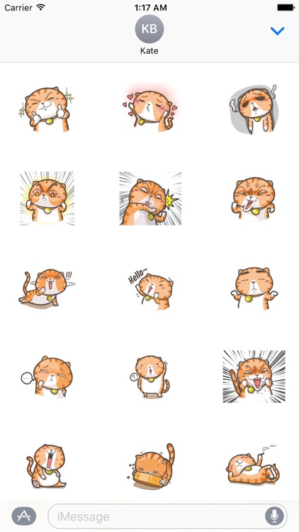 Lazy Fat Cat Stickers Pack