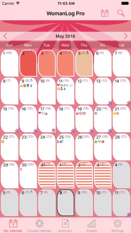WomanLog Pro Calendar