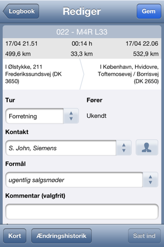 TomTom WEBFLEET Logbook screenshot 3