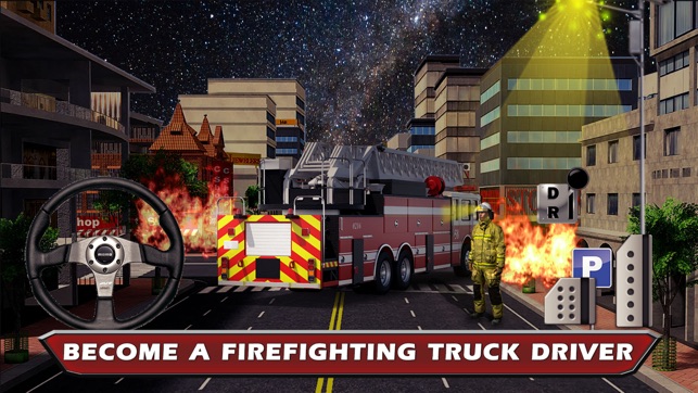 Fire Truck Parking & Driving Test in New