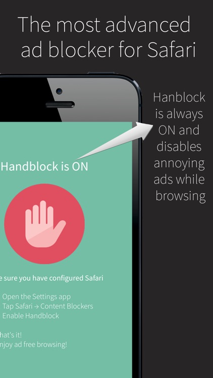 Handblock - Peace browsing without ads & trackers