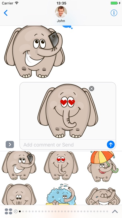 Elephant - Stickers for iMessage