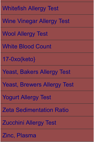 Medical test guide screenshot 2