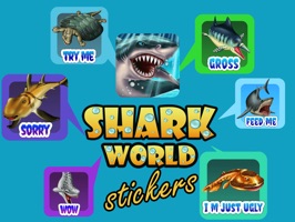 Shark World stickers are the stickers of our popular game Shark World