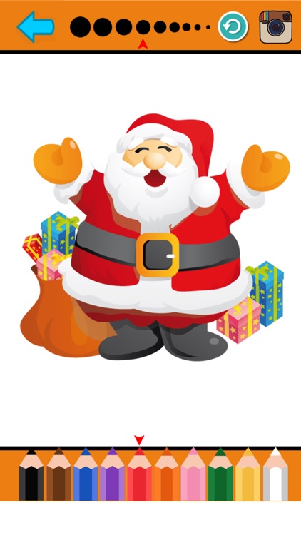 Christmas Coloring Page Book Santa Claus for Kids screenshot-3