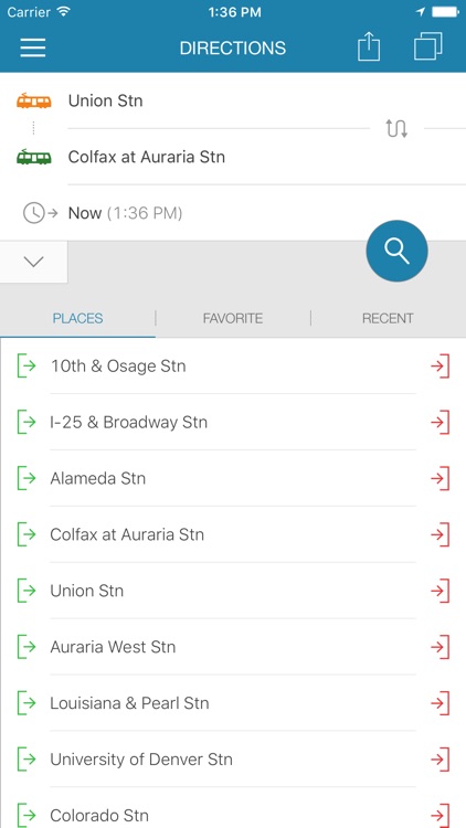 ezRide Denver RTD - Transit Directions for Bus and Light Rail including Offline Planner