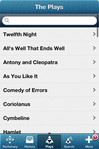Shakespeare Play Dictionary screenshot 3