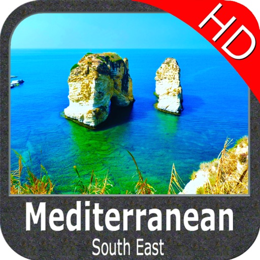 Mediterranean South East HD - GPS Map Navigator