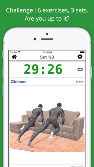 Home Sofa Workout Challenge PRO - Lose Weight(圖2)-速報App