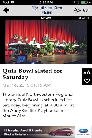 Mt Airy News screenshot 3