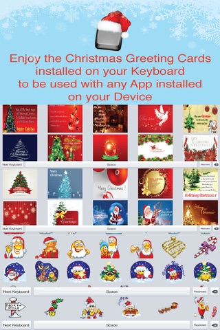 Christmas Keyboard - Emoticons and Cards ;) screenshot 2