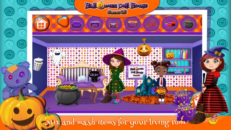 Halloween Doll House Design: Decoration Game.s 3D