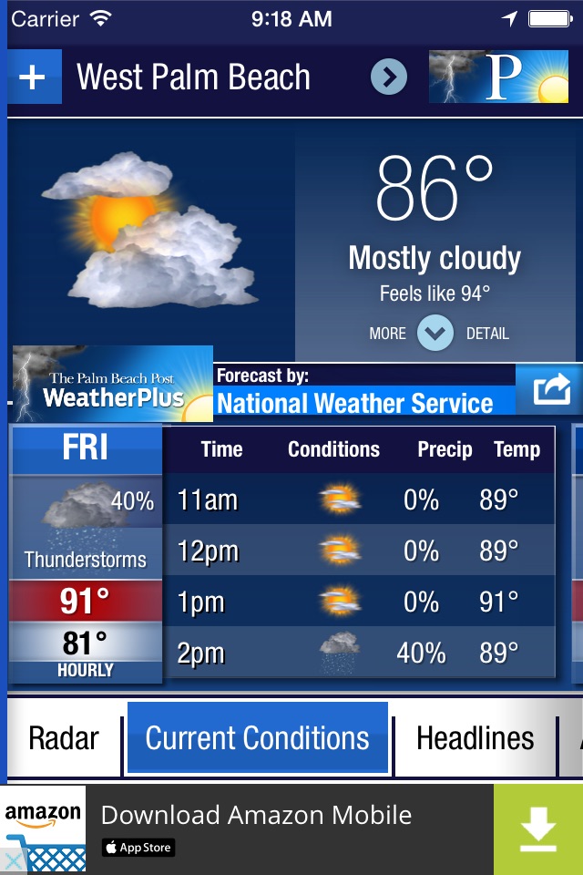 Palm Beach Post WeatherPlus screenshot 2
