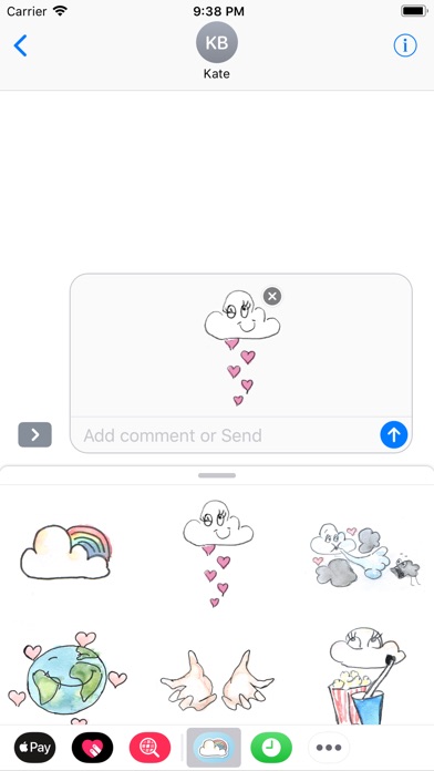 Dream Stickers - Happy Cloud screenshot 2