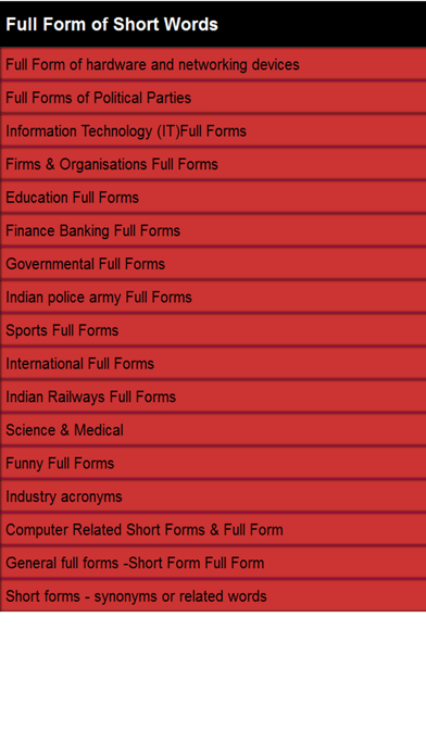 How to cancel & delete Short Form To Full Form from iphone & ipad 1