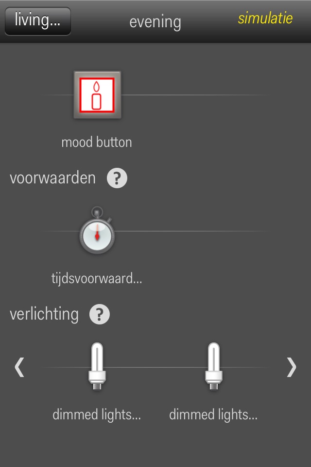 User Settings Niko Home Control screenshot 3