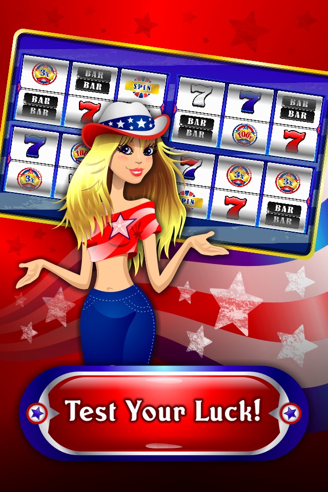 Red White and Blue Slots - Free Play Slot Machine screenshot 2