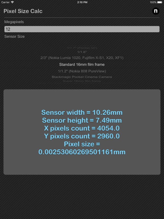 photo resolution calculator