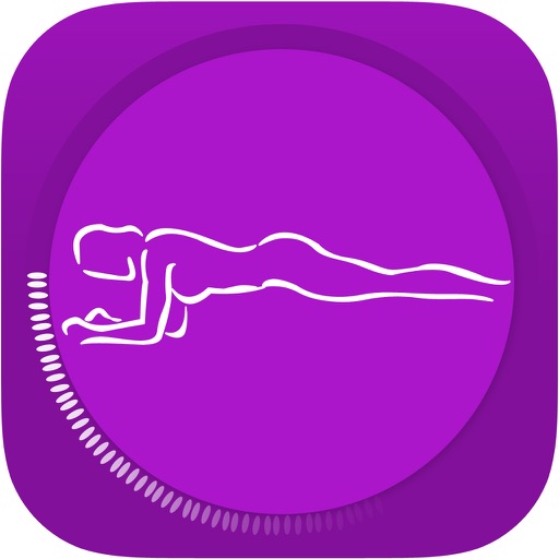 Plank Exercise Challenge and Flat Belly Workout Icon