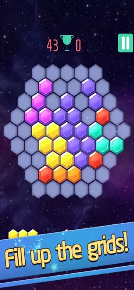 Game screenshot Hexa! Fill Up Grids mod apk