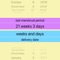 PregnancyWeeks is an app to calculate the actual weeks and days dependent from "last menstrual period" or "delivery date"