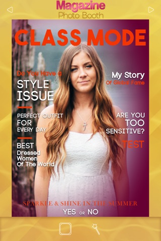 Magazine Photo Booth Front Page Maker - Put your Pics in Fake Magazines to Create Covers screenshot 4