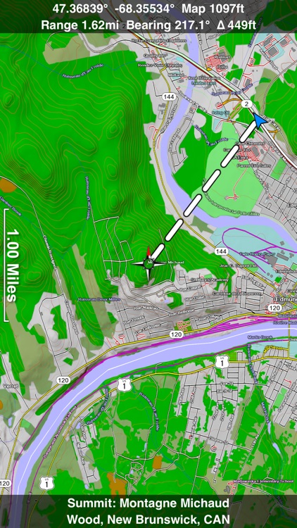 Scenic Map Eastern Canada screenshot-0
