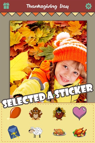 Thanksgiving Day Makeover - Visage Photo Editor to Swirl Holiday Stickers on Yr Face screenshot 3