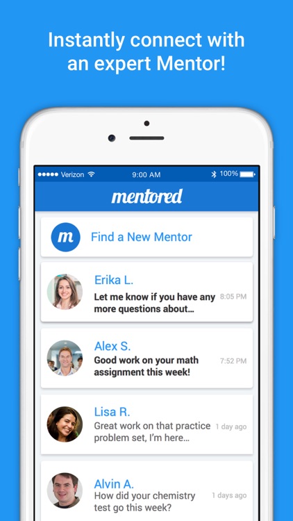 Mentored — On-Demand Live Tutor Help; Math & More