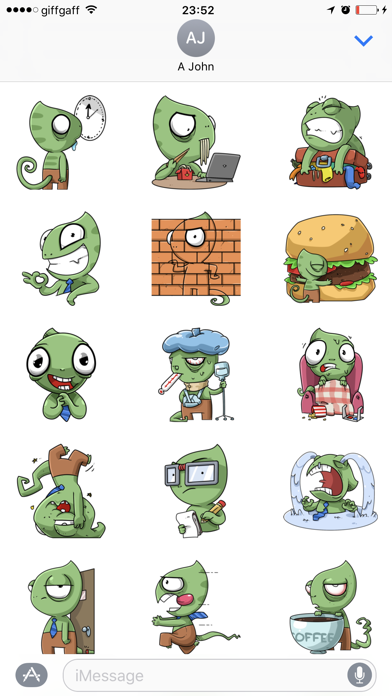 Sneaky Lizard Stickersのおすすめ画像2