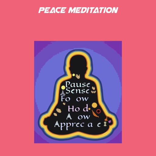 Peace meditation icon