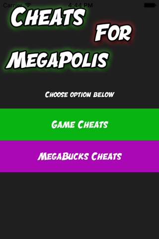 Cheats Guide For MegaPolis screenshot 2