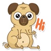 Beanie Babies - Pugsly Sticker Pack for iMessage