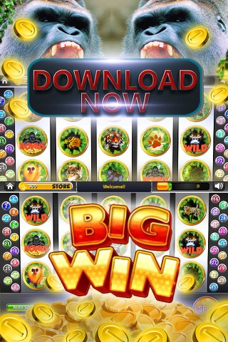 Gorilla Slot Machines – Free Wild Jackpot Lottery screenshot 2