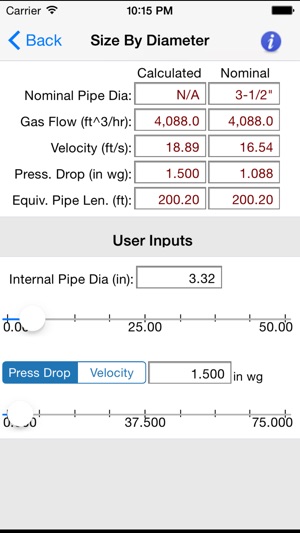 HVAC Pipe Sizer - Gas Low(圖4)-速報App