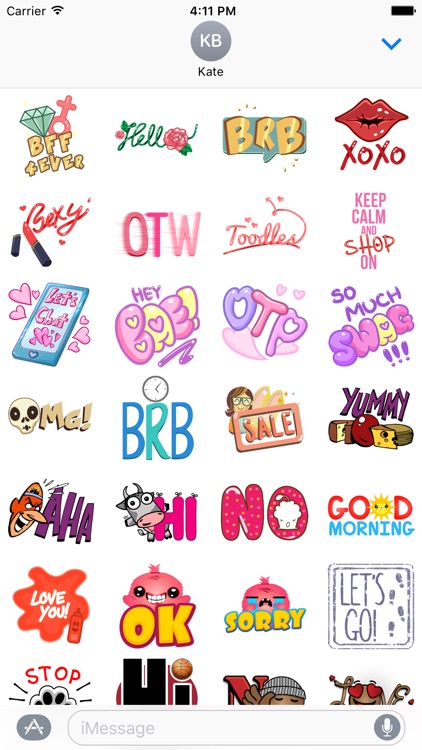 Chat Text Talk Stickers Common Expression