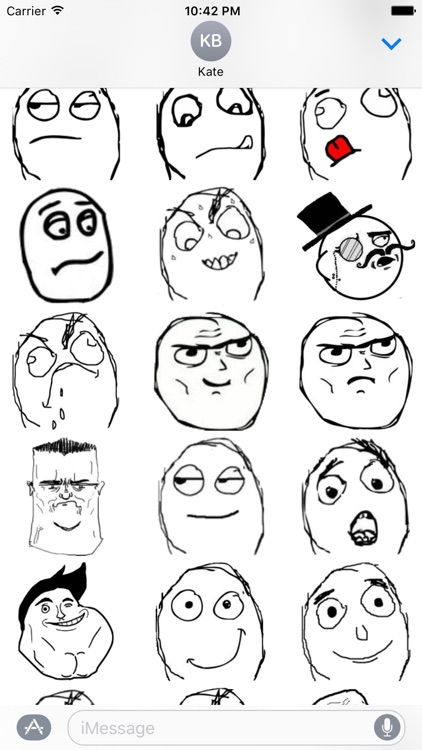 Rage faces - Stickers for iMessage