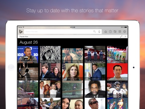 Bing for iPad – images, news screenshot 2