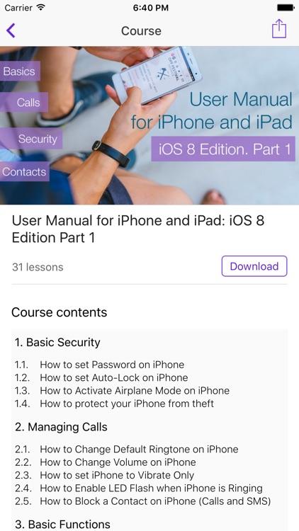 User guide for iPhone & iPad
