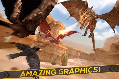 Birds Simulator 3D | Funny Sky Dragons Survival Game For Free screenshot 2