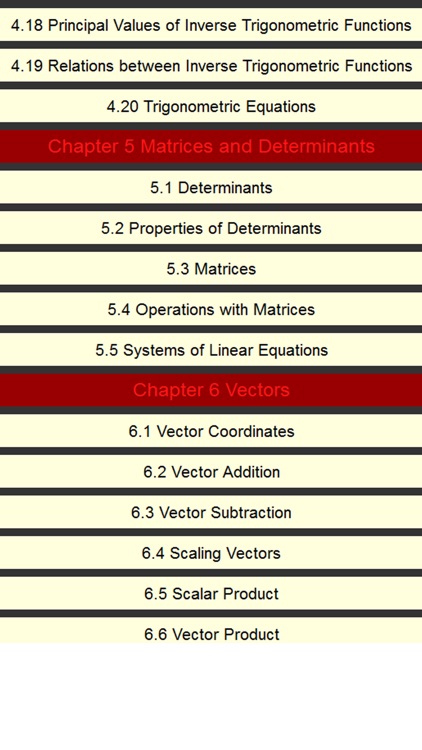 Math formulae handbook