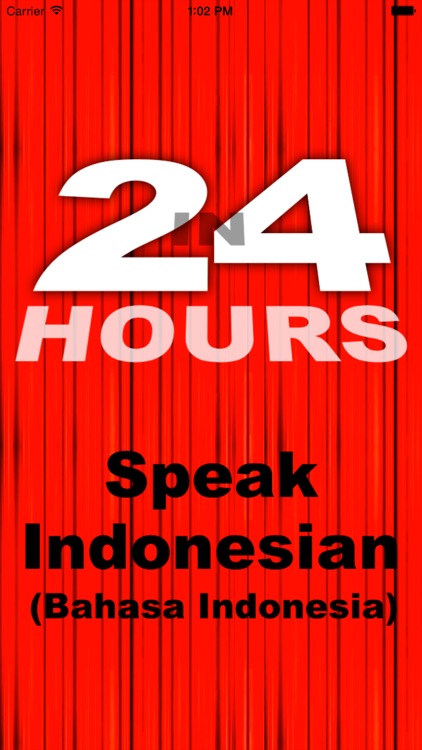 In 24 Hours Learn to Speak Indonesian (Bahasa)