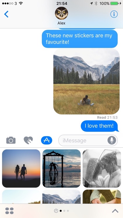 Romantic Love Stickers